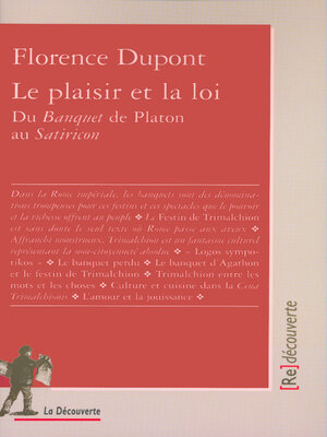 cover image of Le plaisir et la loi